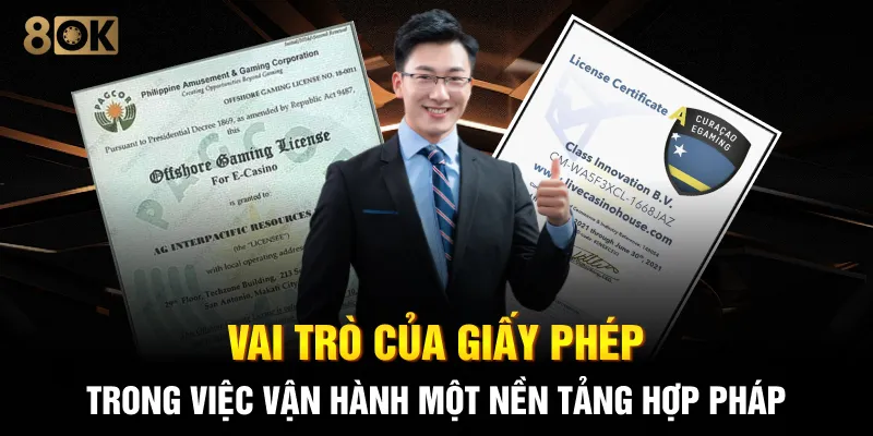 Vai trò của giấy phép trong việc vận hành một nền tảng hợp pháp